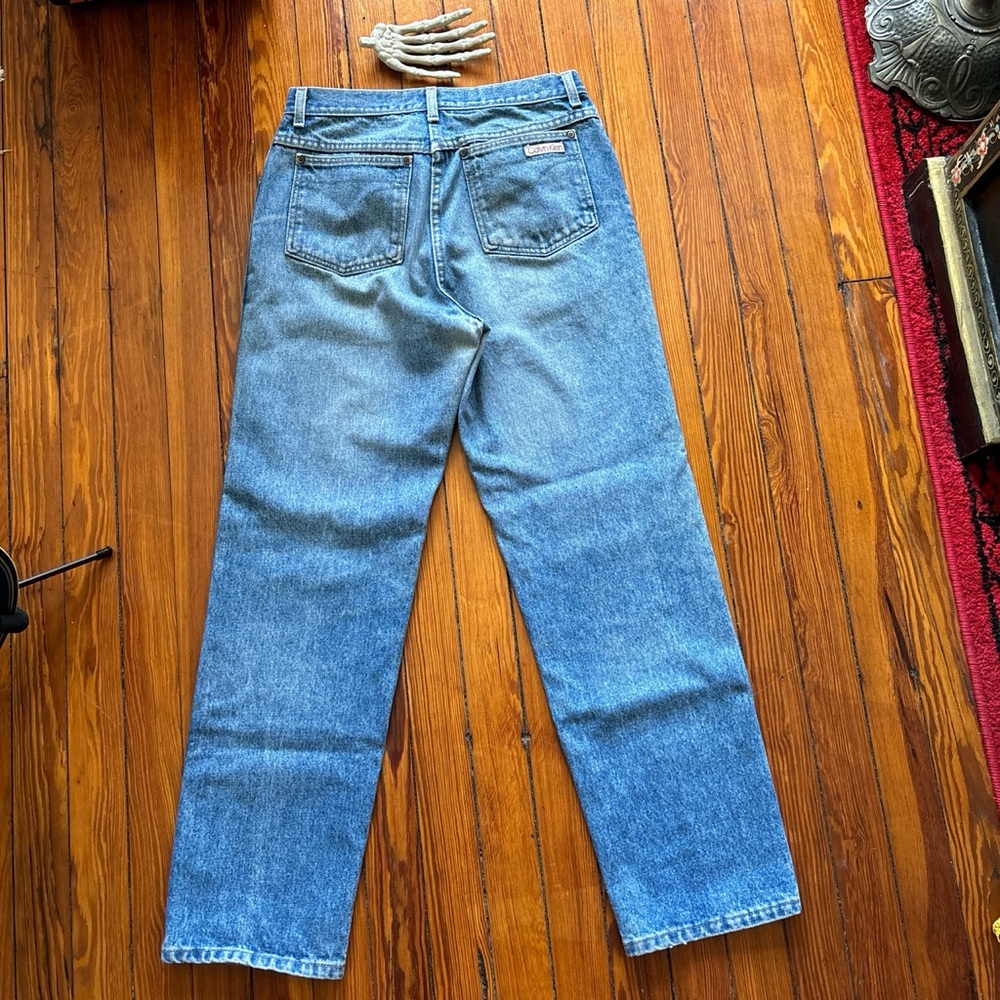 💀 SOLD 💀 Vintage 80s Calvin Klein Denim Jeans Made in USA ~ Size 30 x 30.5 - Picture 8 of 8